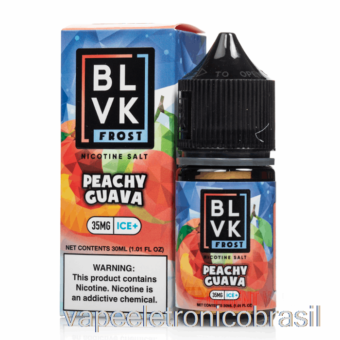 Vape Eletronico Goiaba Pêssego - Sais De Geada Blvk - 30ml 35mg